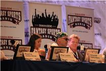 SiriusXM Celebrity Draft, Norm from Cheers on my right, Playmate 2004 on my left