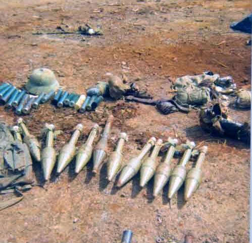 Captured stuff after an ambush bust.